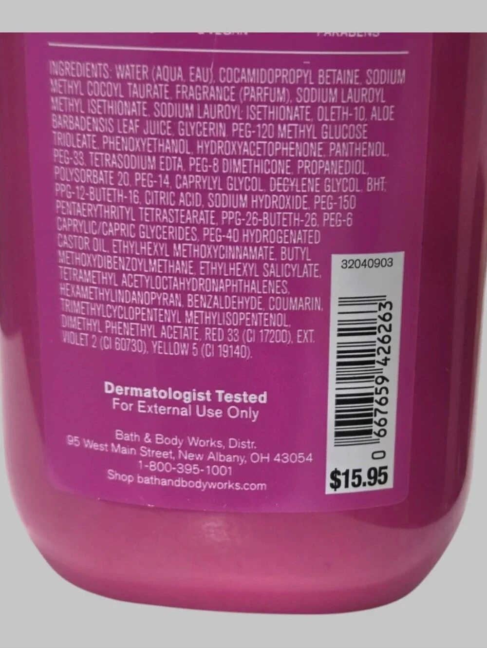Bath & Body Works Ladie's 